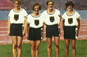 Related Images Gallery: German womens 4 x 100m relay team, 1928. Creator: Unknown