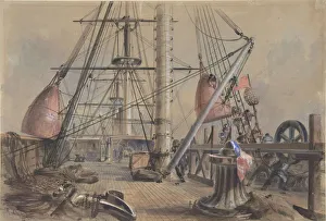 Getting Out One of the Great Buoys: The Deck of the Great Eastern Looking From Getting Out One of the Great Buoys: The Deck of the Great Eastern Looking From