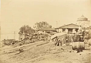 Jumna Gallery: Ghat at Allahabad Fort, 1858-61. Creator: Unknown