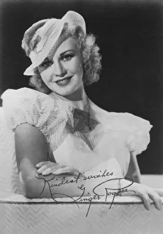 Ginger Rogers (1911-1995), American actress, dancer and singer, c1930s. Artist: Unknown Ginger Rogers (1911-1995), American actress, dancer and singer, c1930s. Artist: Unknown