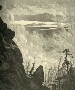 'Glimpse of Lake Champlain, from Summit', 1874. Creator: W. J. Linton 'Glimpse of Lake Champlain, from Summit', 1874. Creator: W. J. Linton