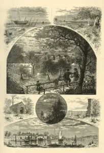 'Glimpses of South Norwalk and Southport', 1874. Creator: John J. Harley 'Glimpses of South Norwalk and Southport', 1874. Creator: John J. Harley