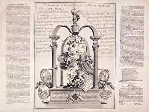 To the Glory of the Rt Honble Sr Robert Walpole, 1730. Artist: F Dumouchel To the Glory of the Rt Honble Sr Robert Walpole, 1730. Artist: F Dumouchel
