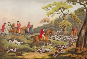 Going To Cover, c1810, (1922). Artist: Samuel Howitt Going To Cover, c1810, (1922). Artist: Samuel Howitt