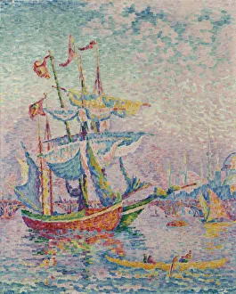The Golden Horn. The Bridge, 1907. Artist: Signac, Paul (1863-1935) The Golden Horn. The Bridge, 1907. Artist: Signac, Paul (1863-1935)