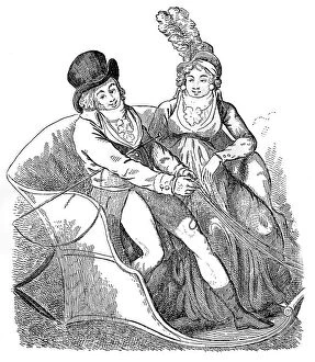 Images Dated 31st October 2006: A Goldfinch and his Mistress, 1796.Artist: Isaac Cruikshank