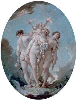 Graces Gallery: The Three Graces, c1725-1770. Artist: Francois Boucher