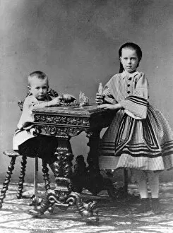 Images Dated 26th February 2010: Grand Duke Sergei Alexandrovich and Grand Duchess Maria Alexandrovna of Russia, 1860