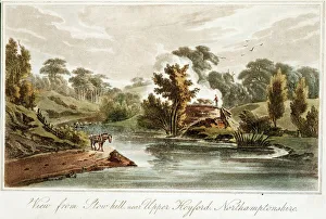 Grand Junction Canal from Stow Hill near Upper Heyford, Northamptonshire, 1819. Artist: John Hassell Grand Junction Canal from Stow Hill near Upper Heyford, Northamptonshire, 1819. Artist: John Hassell
