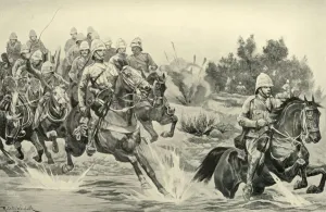 The Great Advance: Royal Horse Artillery (Cavalry Division) Crossing the Vaal, 1901 The Great Advance: Royal Horse Artillery (Cavalry Division) Crossing the Vaal, 1901