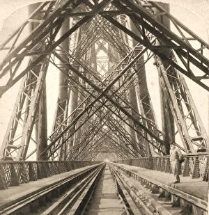 The Great Forth Bridge, Scotland, 1896. Creator: Works and Sun Sculpture Studios