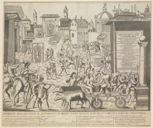 Great Plague of Milan, 1630, ca 1835. Artist: Anonymous Great Plague of Milan, 1630, ca 1835. Artist: Anonymous