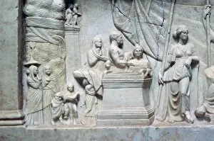 Zeus Gallery: Greek relief of a family sacrificing
