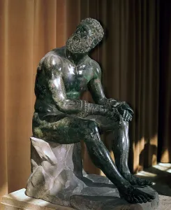 Greek statue, the boxer of Apollonius, 1st century BC Greek statue, the boxer of Apollonius, 1st century BC