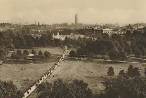 Green Park and Westminster from the Structure That Has Usurped The Site of Old Devonshire, c1935 Green Park and Westminster from the Structure That Has Usurped The Site of Old Devonshire, c1935