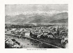 Grenoble and the Alps of Belledonne, France, 1879 Grenoble and the Alps of Belledonne, France, 1879