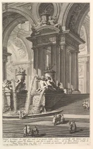 Group of columns which support two arches of a great courtyard . . . (Gruppo di Colonn Group of columns which support two arches of a great courtyard . . . (Gruppo di Colonn