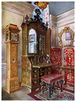 A group of early 18th century furniture, 1910.Artist: Edwin Foley A group of early 18th century furniture, 1910.Artist: Edwin Foley