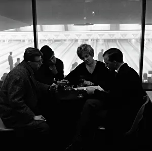 Group of friends on a night out at Silver Blades Bowling Alley, Sheffield, South Yorkshire, 1964 Group of friends on a night out at Silver Blades Bowling Alley, Sheffield, South Yorkshire, 1964