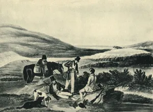 Grouse Shooting by the Southerner, 1841, (1946). Creator: Hunt Grouse Shooting by the Southerner, 1841, (1946). Creator: Hunt