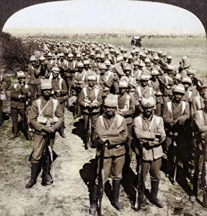 Guards Division Gallery: The Guards Brigade on the march to Kroonstadt, South Africa, Boer War, 1900