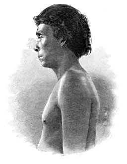 Guatsu Indian, Central America, c1890. Artist: Henri Thiriat Guatsu Indian, Central America, c1890. Artist: Henri Thiriat