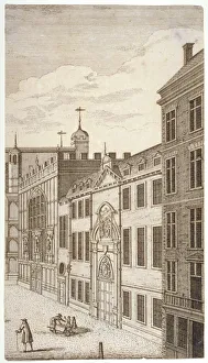 Guildhall Chapel and Blackwell Hall, City of London, 1750 Guildhall Chapel and Blackwell Hall, City of London, 1750
