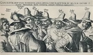 Catesby Gallery: The Gunpowder Plot Conspirators, 1605, (1904). Artist: Crispijn de Passe I