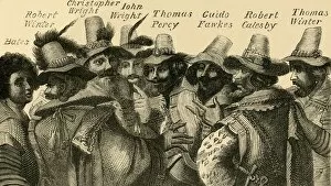 Catesby Gallery: Guy Fawkes and the Conspirators, (c1872). Creator: Unknown