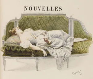 Half-title for Nouvelles by Alfred de Musset , 1887. Creator: Cortazzo, Oreste (1836-1912) Half-title for Nouvelles by Alfred de Musset , 1887. Creator: Cortazzo, Oreste (1836-1912)