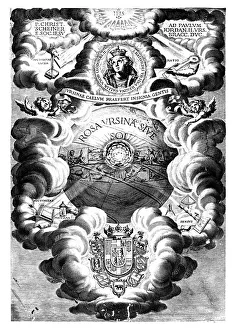 Half-title of Rosa Ursina, by Christopher Scheiner, 1630 Half-title of Rosa Ursina, by Christopher Scheiner, 1630
