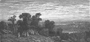 Panoramic Photography Gallery: Hamstead Heath in the Olden Time, 1872. Creator: Gustave Doré