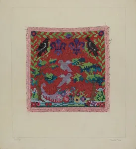Hand Needlework, c. 1938. Creator: Frank J Mace Hand Needlework, c. 1938. Creator: Frank J Mace