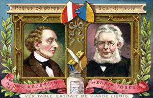 Images Dated 24th March 2007: Hans Christian Anderson and Henrik Ibsen, c1900