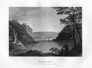Harpers Ferry, junction of the Shenandoah and Potomac rivers, West Virginia, USA, 1855 Harpers Ferry, junction of the Shenandoah and Potomac rivers, West Virginia, USA, 1855