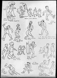 Harvard University cartoon, early 20th century(?). Artist: G Williams Harvard University cartoon, early 20th century(?). Artist: G Williams