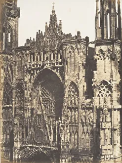 Haut de Portail, Cote de la Place, Cathedrale de Rouen, 1852-54 Haut de Portail, Cote de la Place, Cathedrale de Rouen, 1852-54