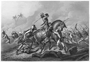 Havelocks column attacking the mutineers before Cawnpoor, 1857, (c1860) Havelocks column attacking the mutineers before Cawnpoor, 1857, (c1860)