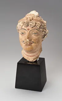 Head of a Bodhisattva, 3rd/5th century. Creator: Unknown Head of a Bodhisattva, 3rd/5th century. Creator: Unknown