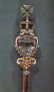 The head of the Sceptre with the Cross, 1953. Artist: Robert Viner The head of the Sceptre with the Cross, 1953. Artist: Robert Viner