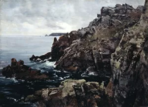 Images Dated 17th October 2005: Headland of Raz, 1884. Artist: Emmanuel Lansyer