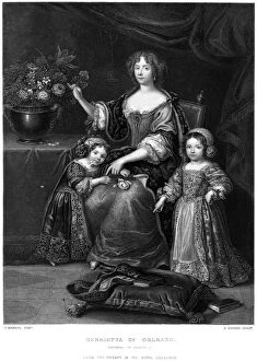 Images Dated 18th July 2007: Henrietta of Orleans, daughter of Charles I, 19th century.Artist: H Bourne