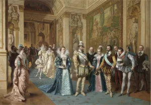 Marie De Medici Gallery: Henry IV and Marie de Medicis. Artist: Bakalowicz, Wladyslaw (1831-1904)