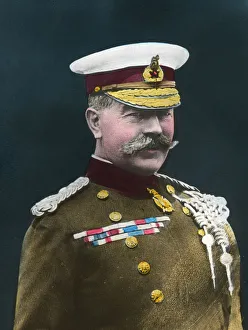 Herbert Kitchener, 1st Earl Kitchener, British soldier, early 20th century Herbert Kitchener, 1st Earl Kitchener, British soldier, early 20th century