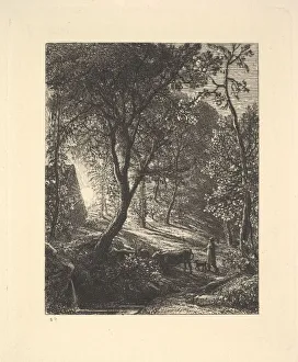 The Herdsman's Cottage, or Sunset, 1880. Creator: Samuel Palmer The Herdsman's Cottage, or Sunset, 1880. Creator: Samuel Palmer