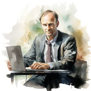 Tim Berners-Lee Print, 2010s (2023)