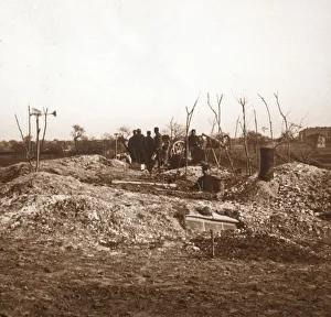 WWI Soldier Life Prints: Hidden battery, c1914-c1918