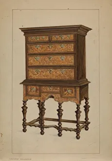 Highboy, 1935/1942. Creator: Isadore Goldberg Highboy, 1935/1942. Creator: Isadore Goldberg