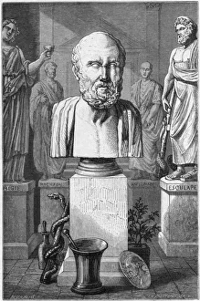 Hippocrates of Cos, Ancient Greek physician, 1866 Hippocrates of Cos, Ancient Greek physician, 1866