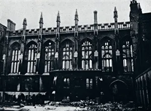 The Historic Hall in the Inner Temple completely gutted by fire, 1941 The Historic Hall in the Inner Temple completely gutted by fire, 1941